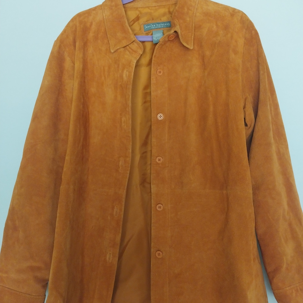 Jessica Tan Suede Leather Jacket